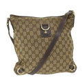 GUCCI GG Canvas Shoulder Bag Beige 131326 58039