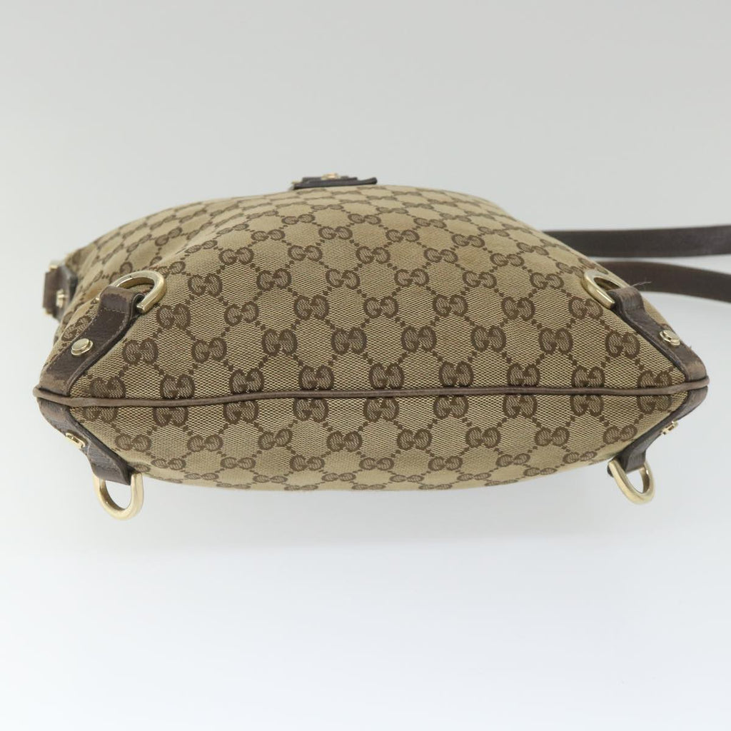 GUCCI GG Canvas Shoulder Bag Beige 131326 58039