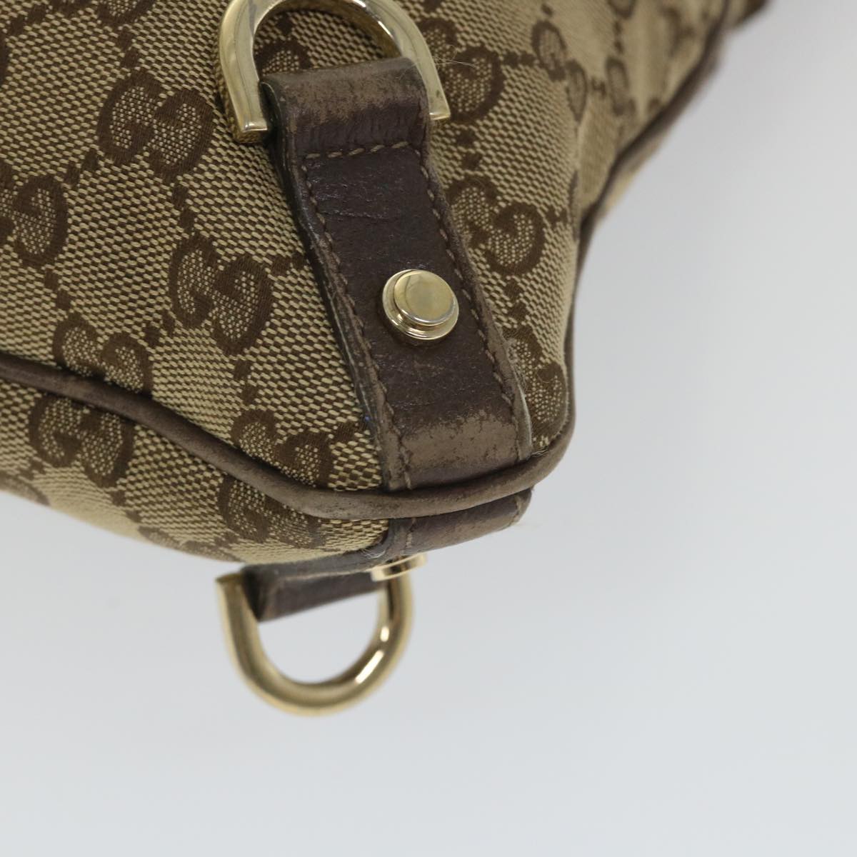 GUCCI GG Canvas Shoulder Bag Beige 131326 58039
