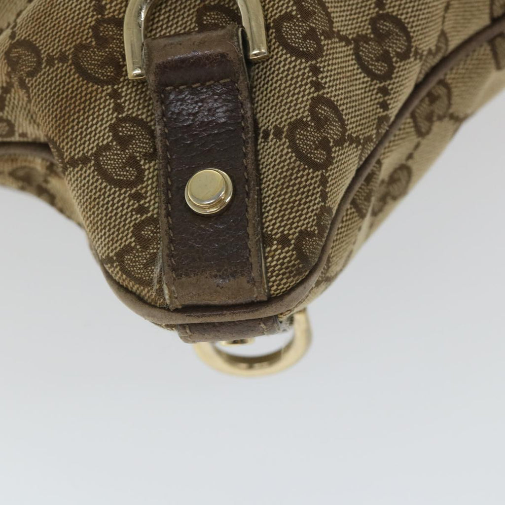 GUCCI GG Canvas Shoulder Bag Beige 131326 58039