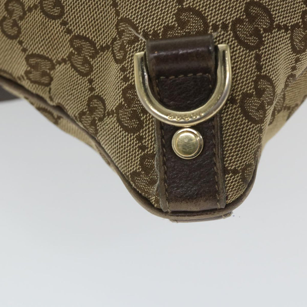 GUCCI GG Canvas Shoulder Bag Beige 131326 58039