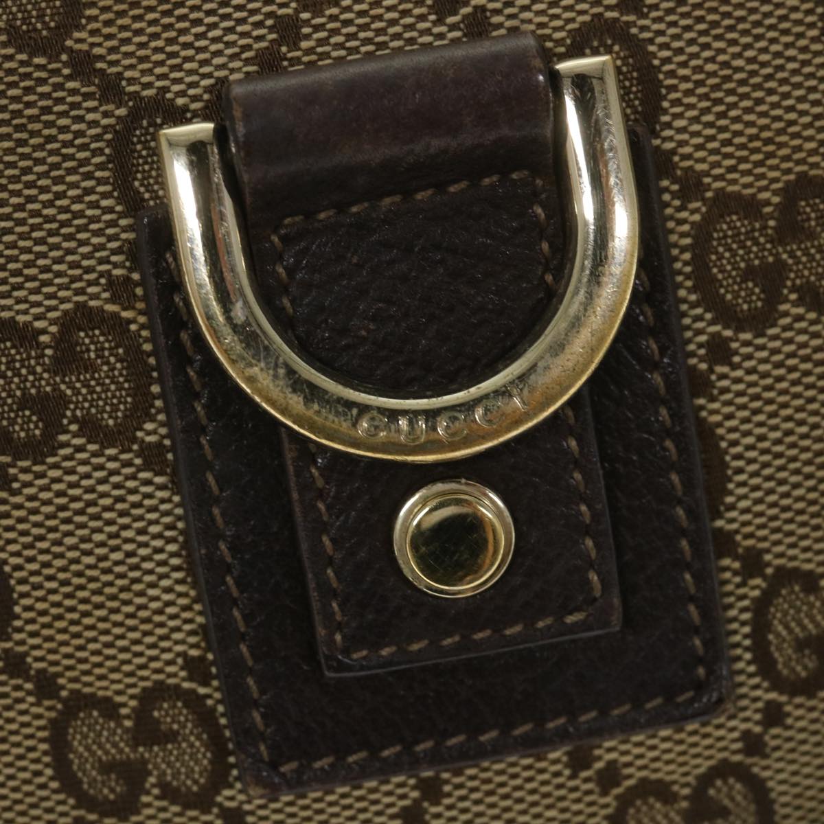 GUCCI GG Canvas Shoulder Bag Beige 131326 58039
