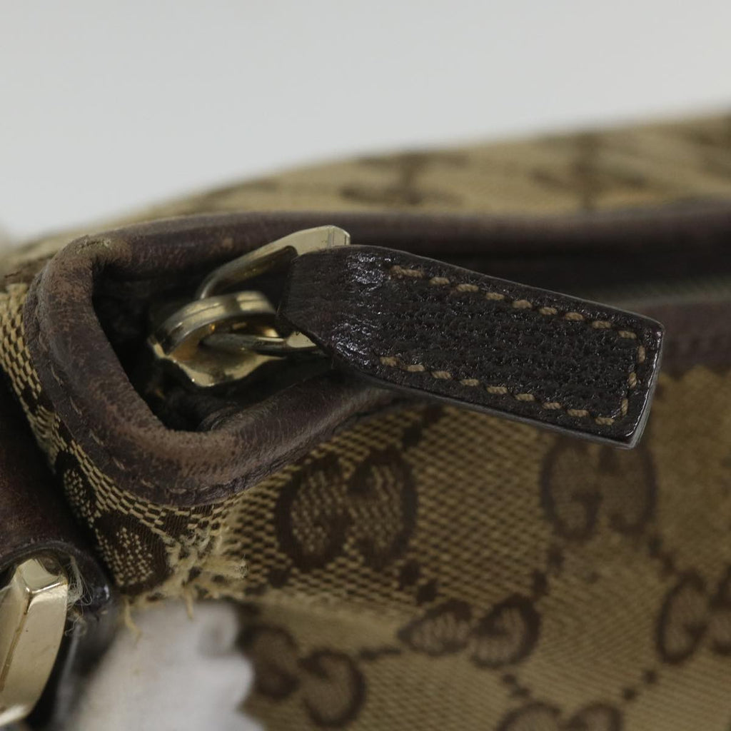 GUCCI GG Canvas Shoulder Bag Beige 131326 58039