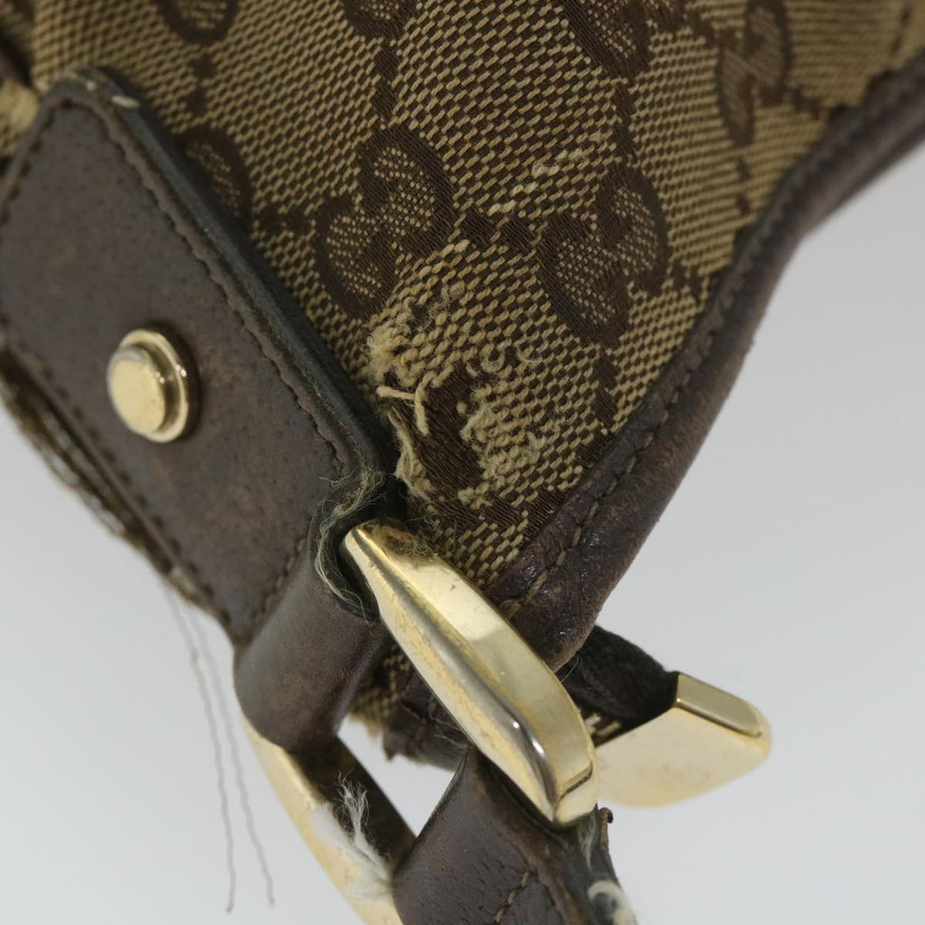 GUCCI GG Canvas Shoulder Bag Beige 131326 58039