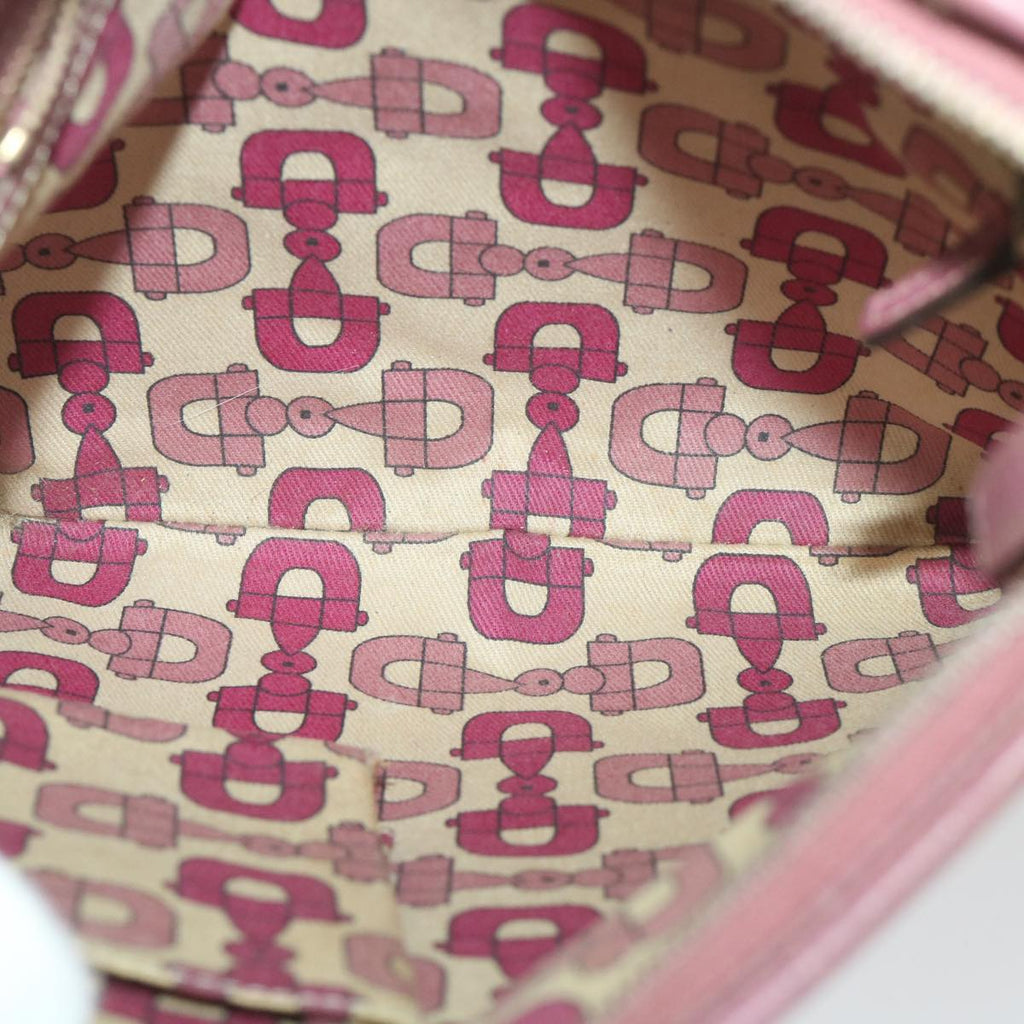 GUCCI GG Canvas Sherry Line Shoulder Bag Beige Pink 144388 58040