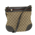 GUCCI GG Canvas Web Sherry Line Shoulder Bag Beige Red Green 257065 58041