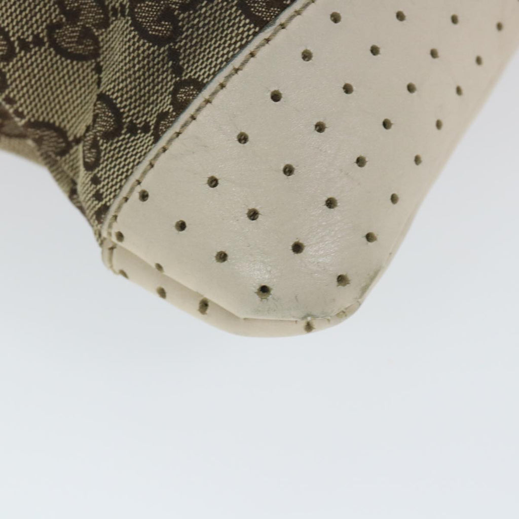 GUCCI GG Canvas Shoulder Bag Beige 145857 58042
