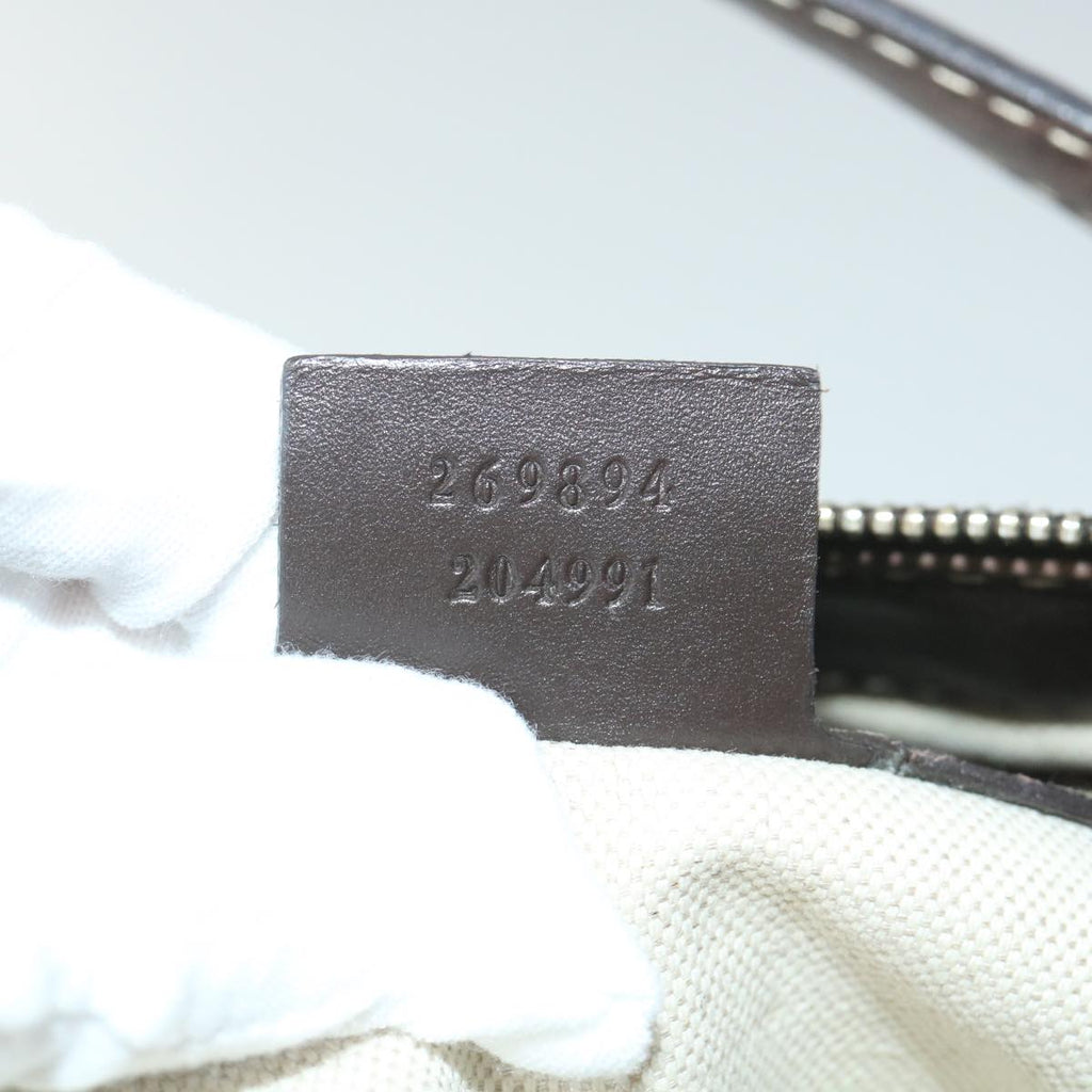 GUCCI GG Canvas Web Sherry Line Hand Bag Beige Red Green 269894 58043