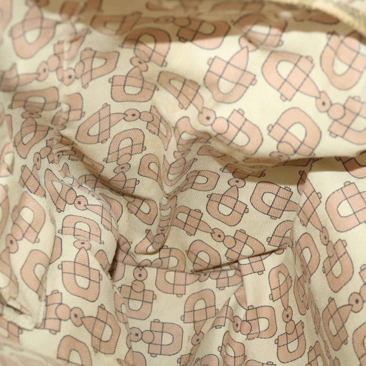 GUCCI GG Canvas Sherry Line Tote Bag Beige Gold Pink 139260 58045