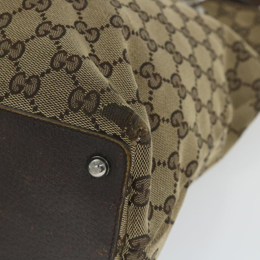 GUCCI GG Canvas Tote Bag Beige 120836 58046