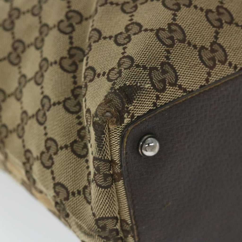 GUCCI GG Canvas Tote Bag Beige 120836 58046