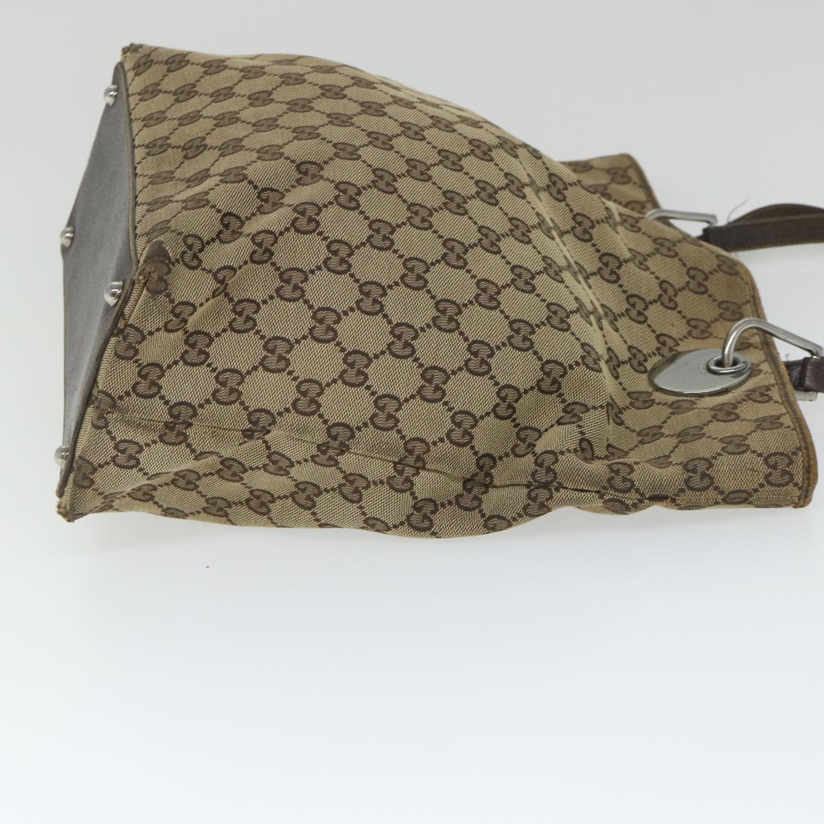 GUCCI GG Canvas Tote Bag Beige 120836 58046
