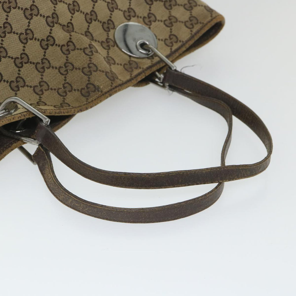 GUCCI GG Canvas Tote Bag Beige 120836 58046