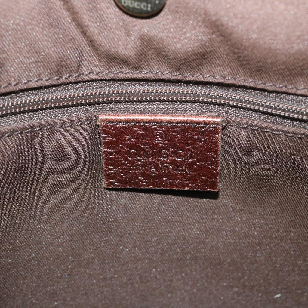 GUCCI GG Canvas Web Sherry Line Tote Bag Beige Green Red 58048
