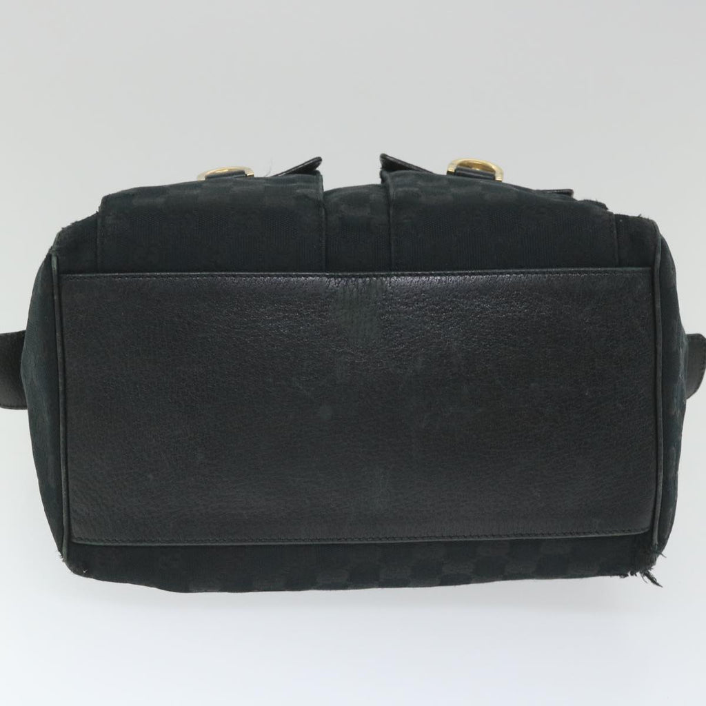 GUCCI GG Canvas Hand Bag Black 153026 58049