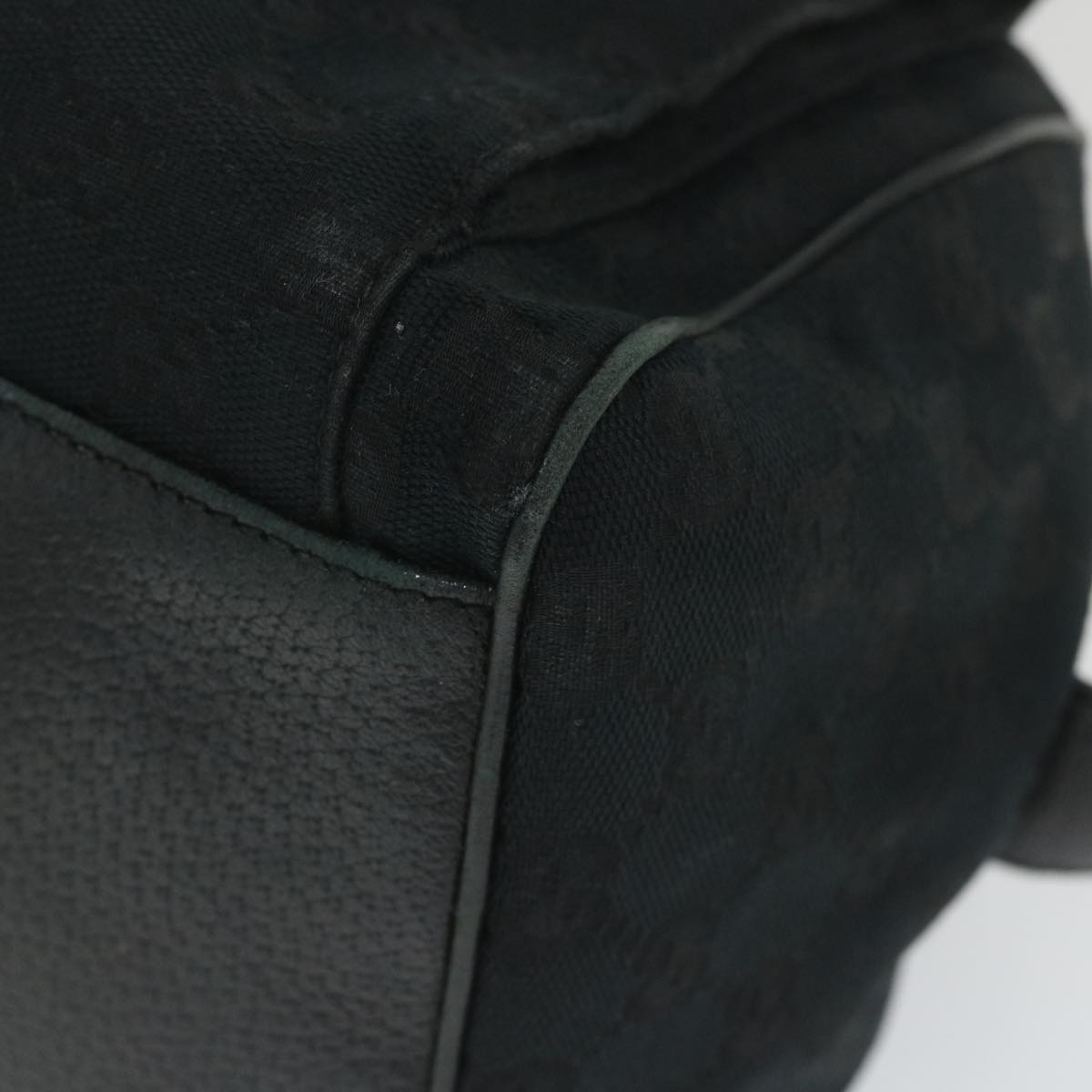 GUCCI GG Canvas Hand Bag Black 153026 58049