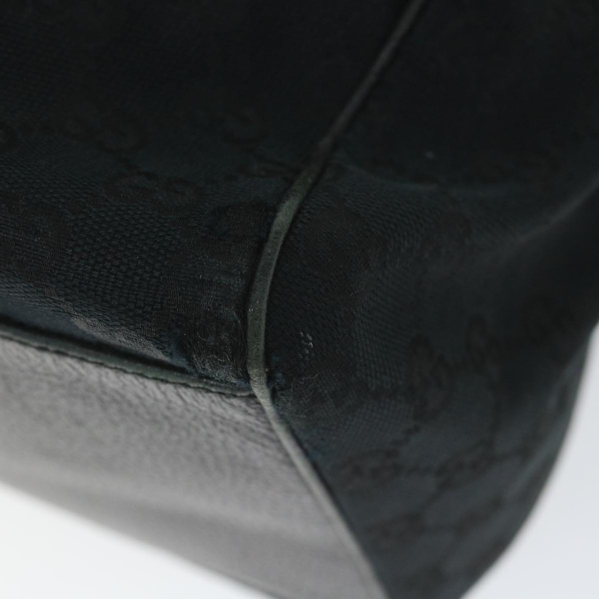 GUCCI GG Canvas Hand Bag Black 153026 58049
