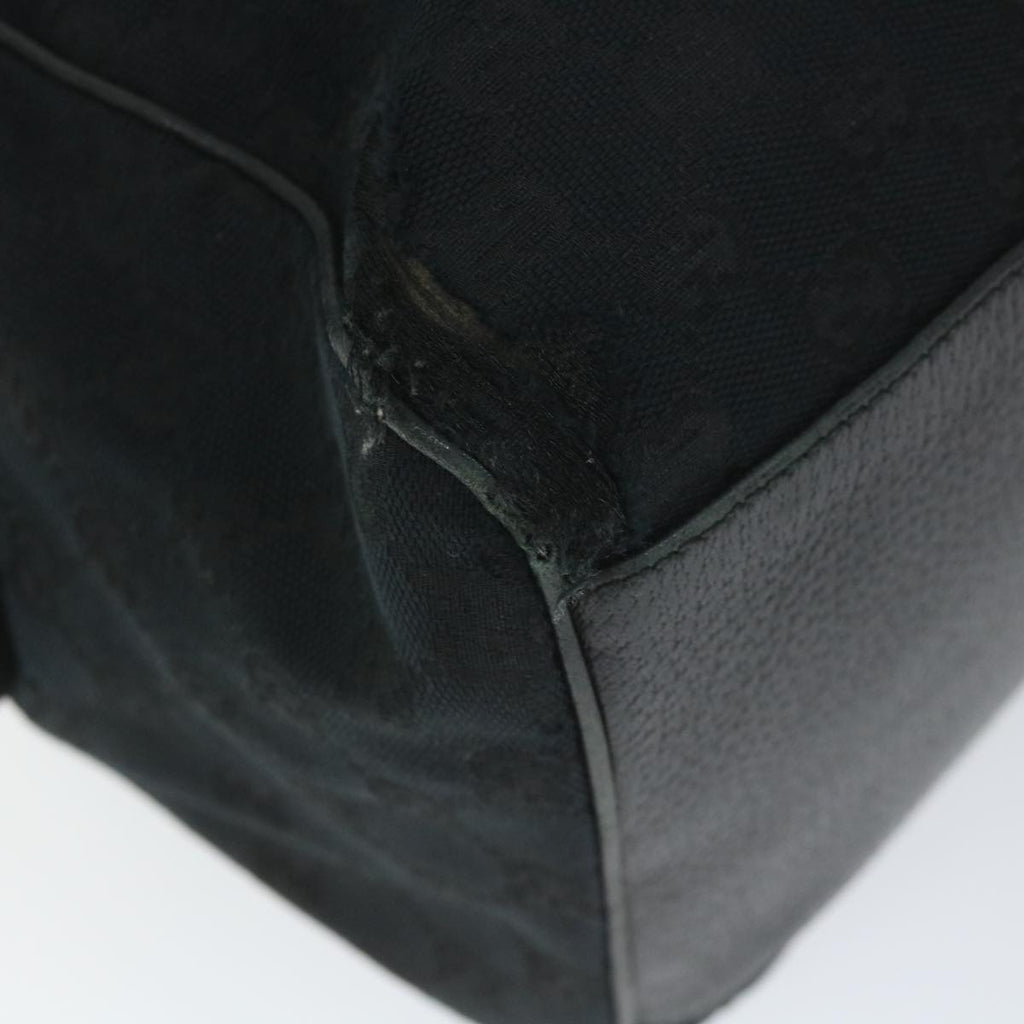 GUCCI GG Canvas Hand Bag Black 153026 58049