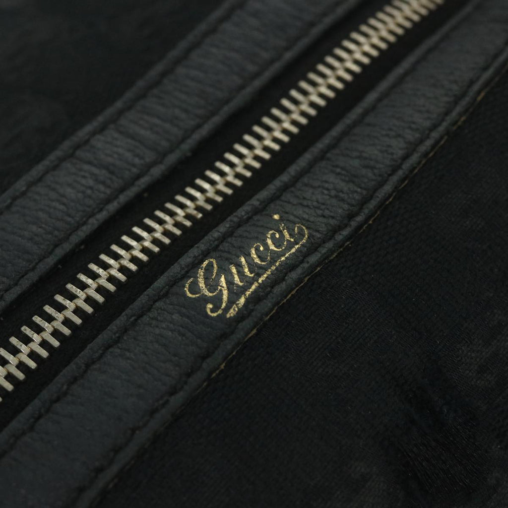 GUCCI GG Canvas Hand Bag Black 153026 58049