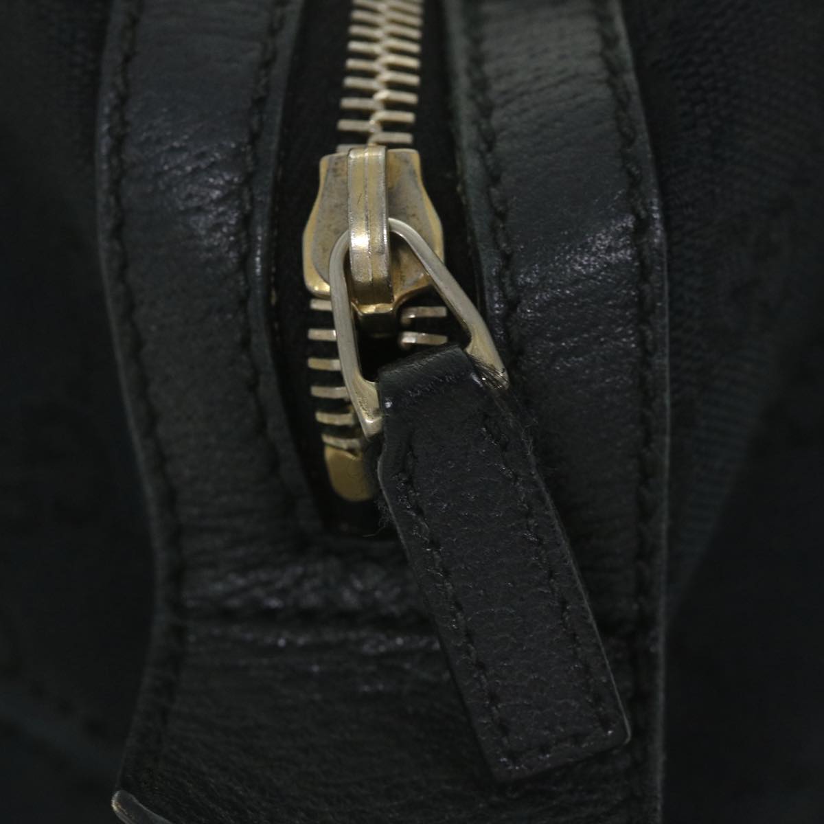 GUCCI GG Canvas Hand Bag Black 153026 58049