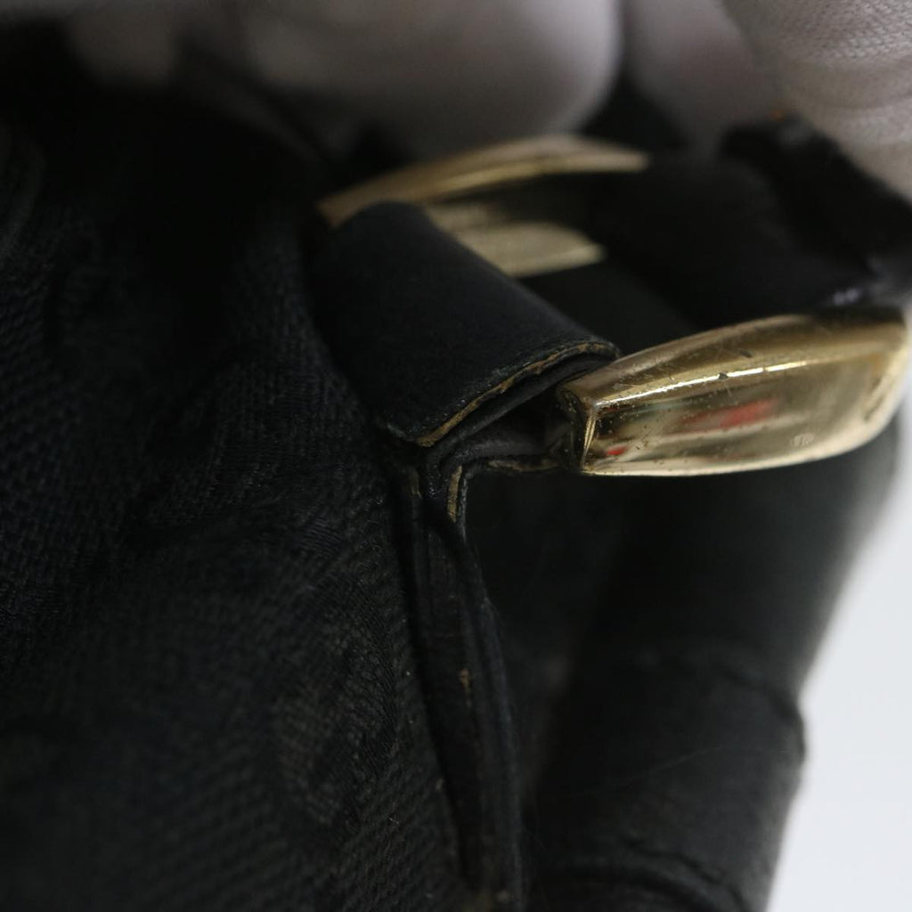 GUCCI GG Canvas Hand Bag Black 153026 58049