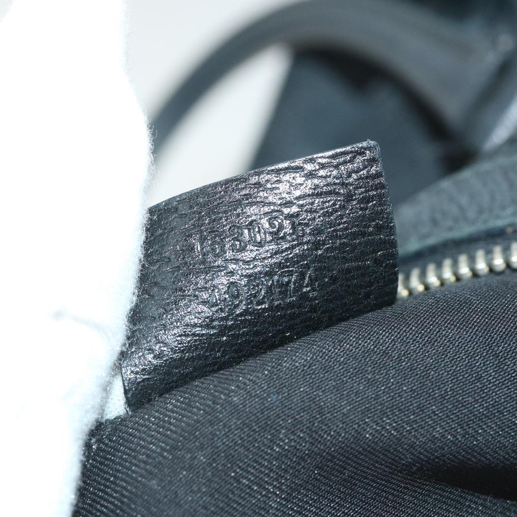 GUCCI GG Canvas Hand Bag Black 153026 58049