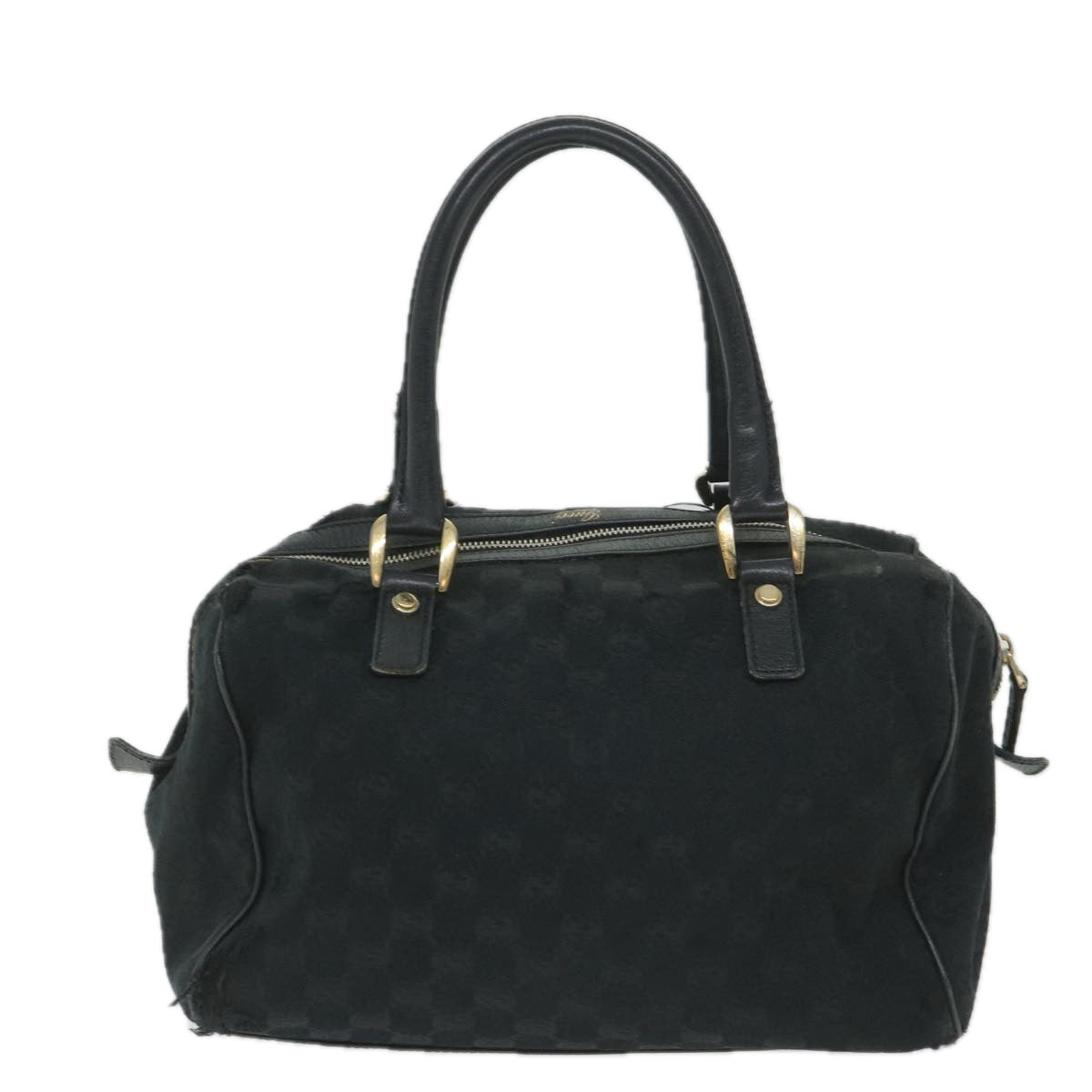 GUCCI GG Canvas Hand Bag Black 153026 58049