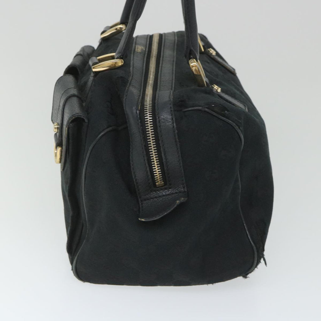 GUCCI GG Canvas Hand Bag Black 153026 58049