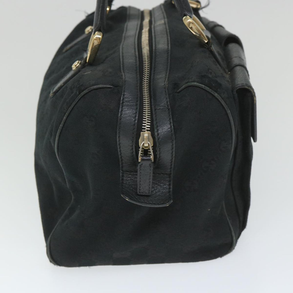 GUCCI GG Canvas Hand Bag Black 153026 58049
