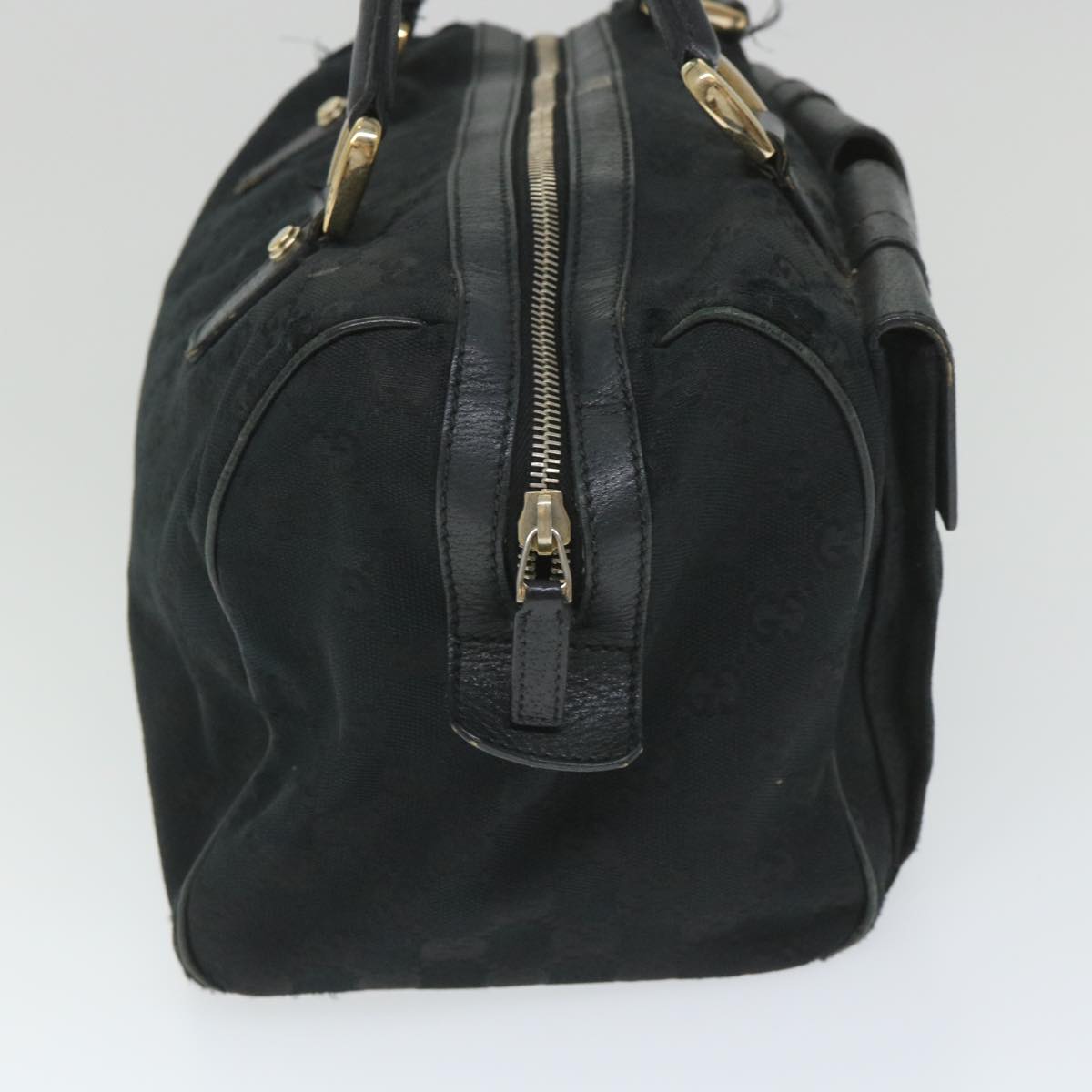 GUCCI GG Canvas Hand Bag Black 153026 58049