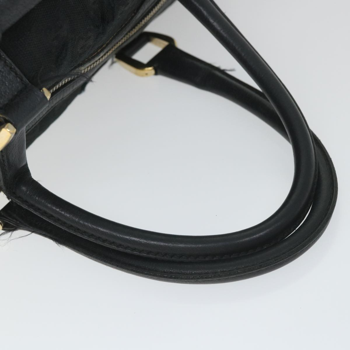 GUCCI GG Canvas Hand Bag Black 153026 58049