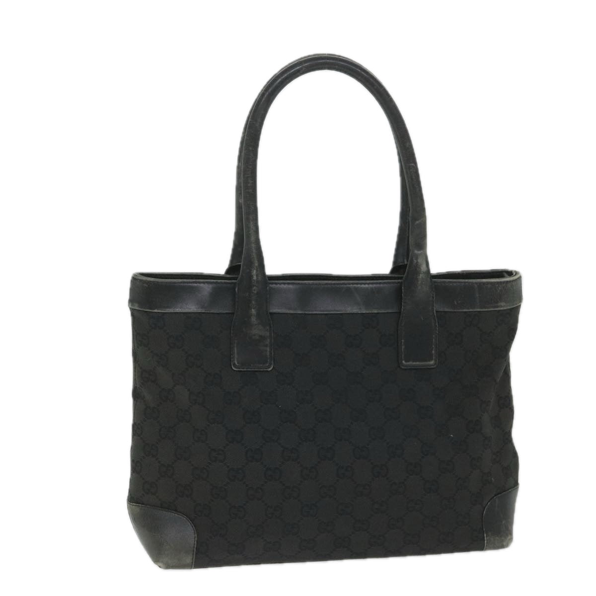 GUCCI GG Canvas Tote Bag Black 33890 58050
