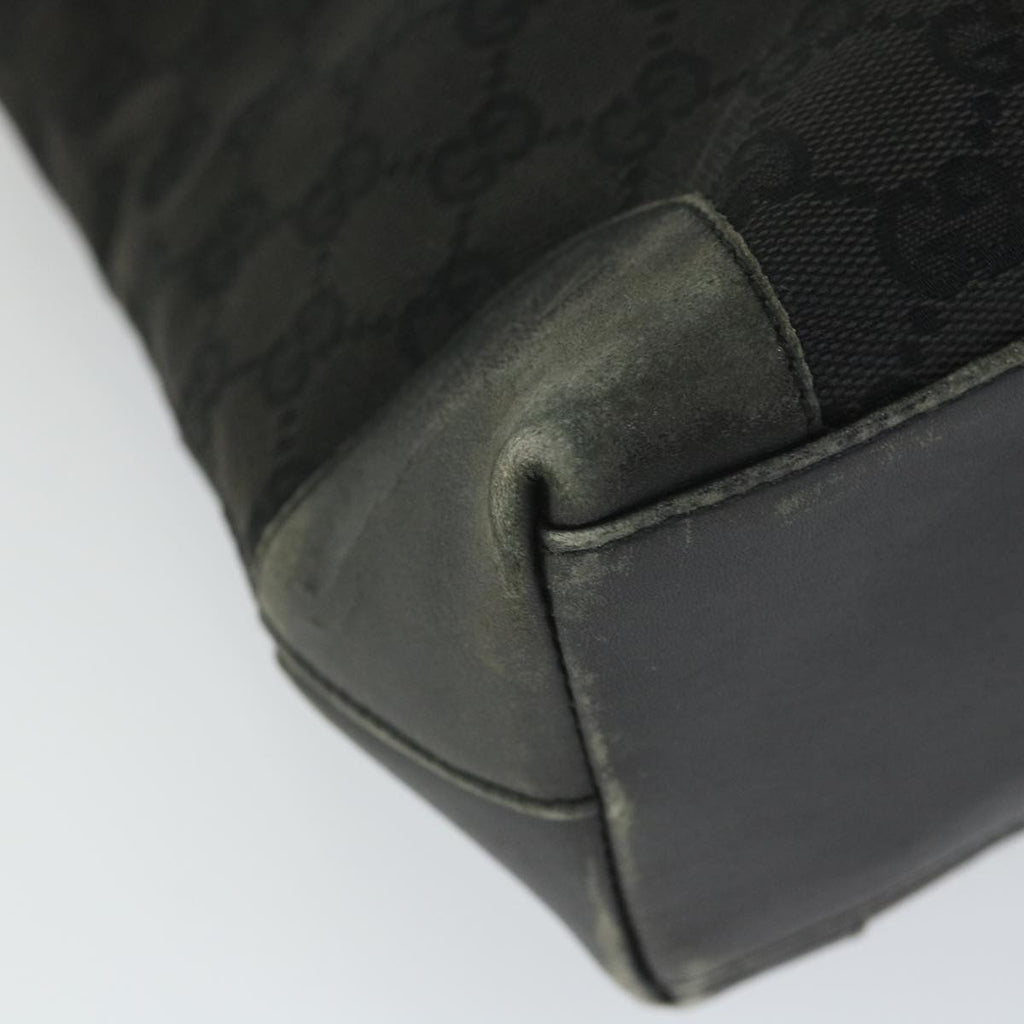 GUCCI GG Canvas Tote Bag Black 33890 58050