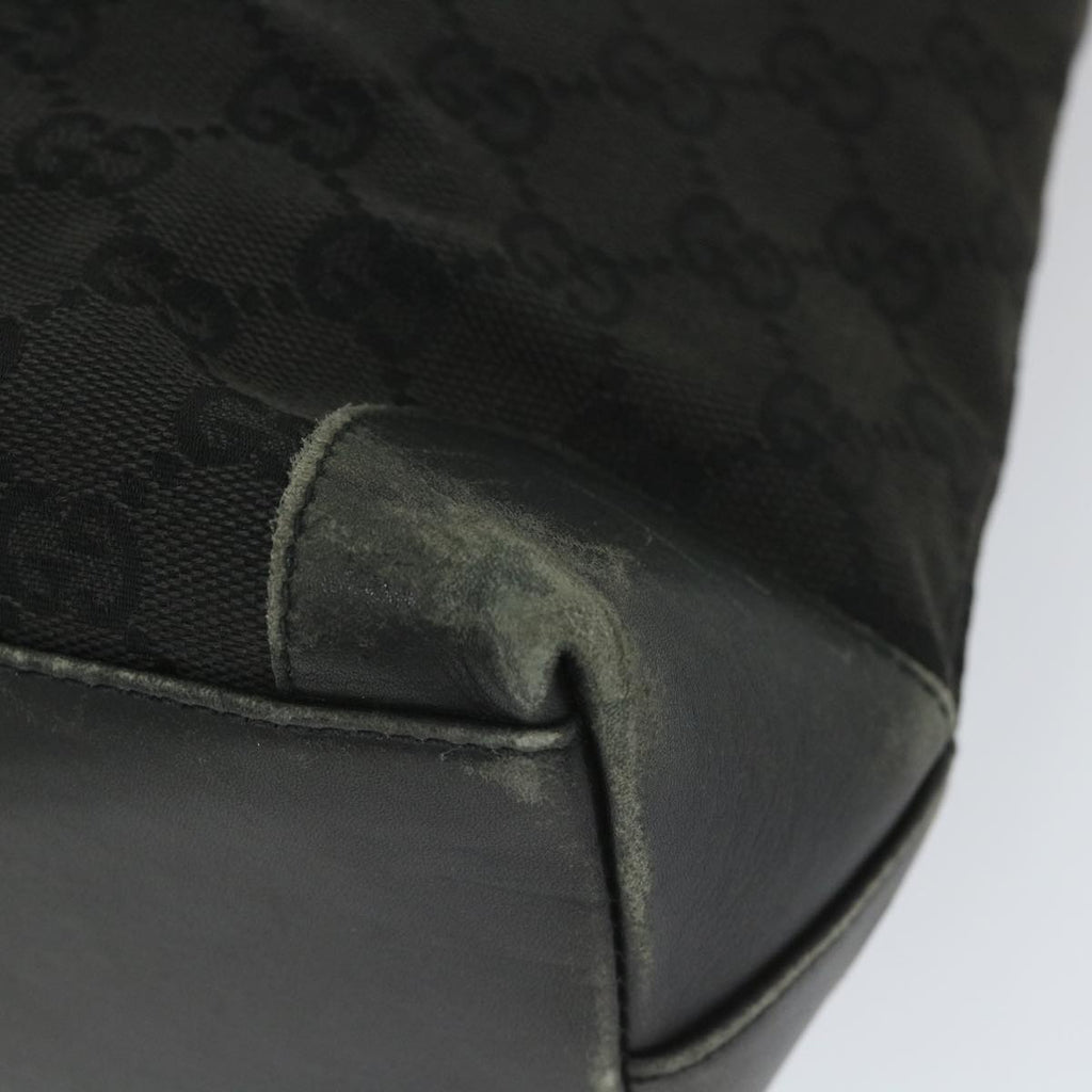 GUCCI GG Canvas Tote Bag Black 33890 58050