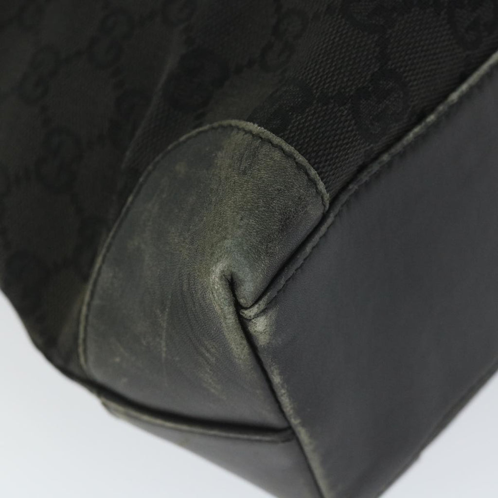 GUCCI GG Canvas Tote Bag Black 33890 58050