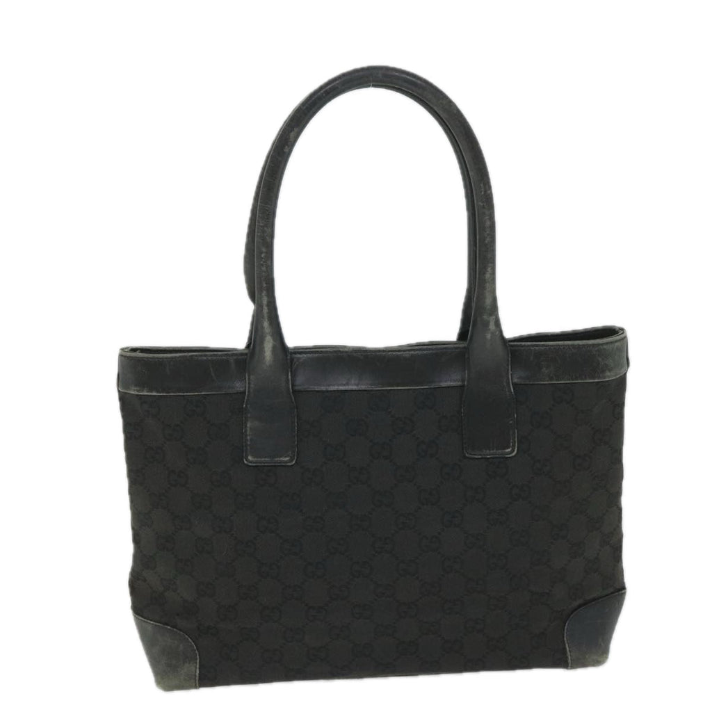 GUCCI GG Canvas Tote Bag Black 33890 58050