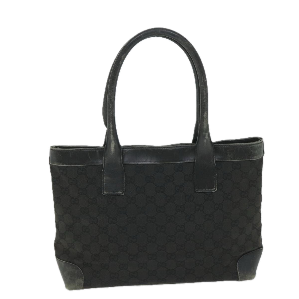 GUCCI GG Canvas Tote Bag Black 33890 58050