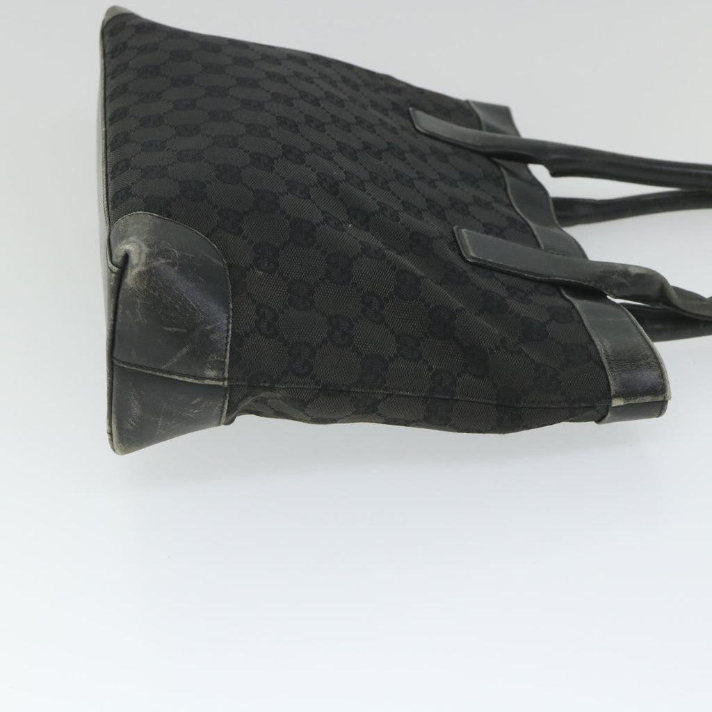 GUCCI GG Canvas Tote Bag Black 33890 58050