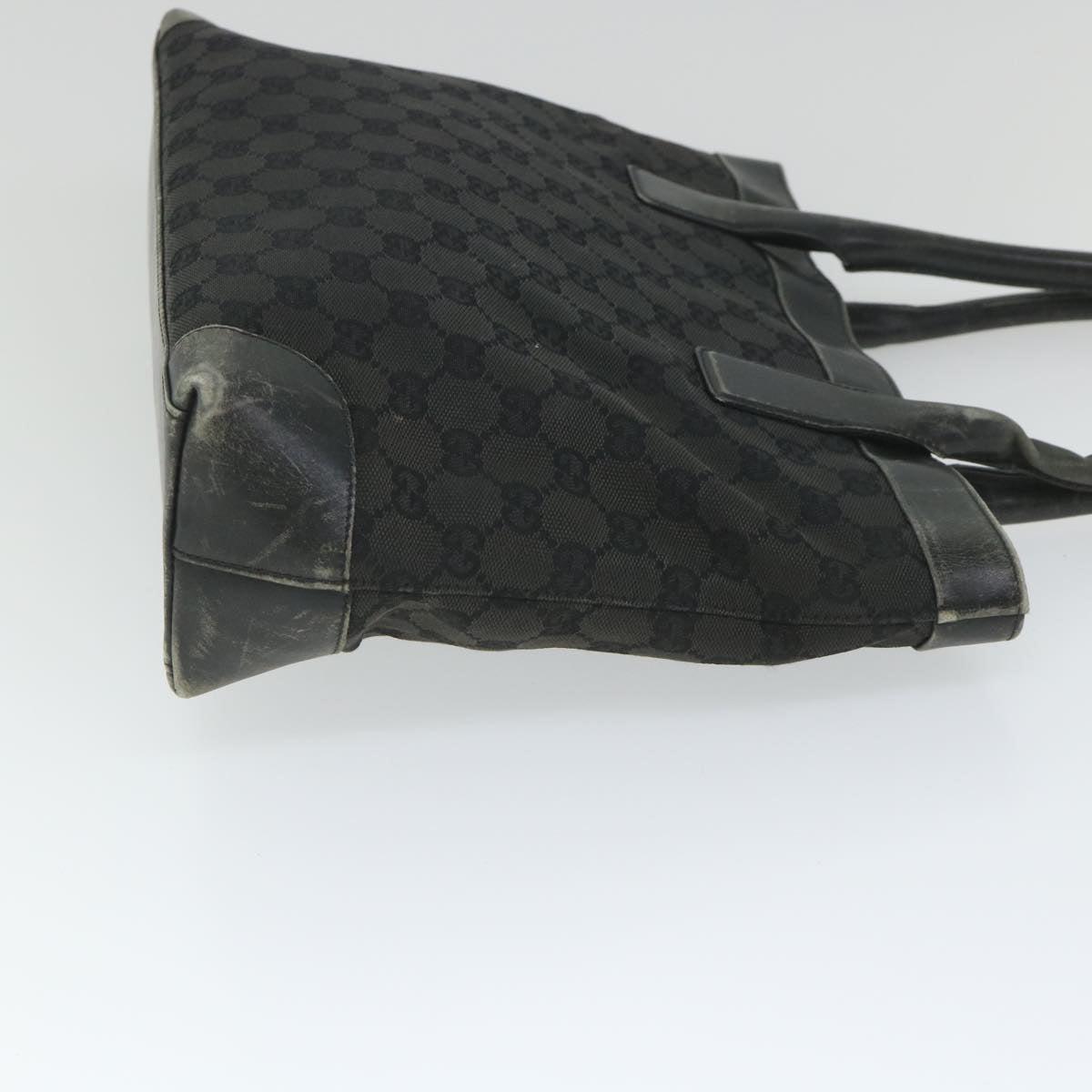GUCCI GG Canvas Tote Bag Black 33890 58050