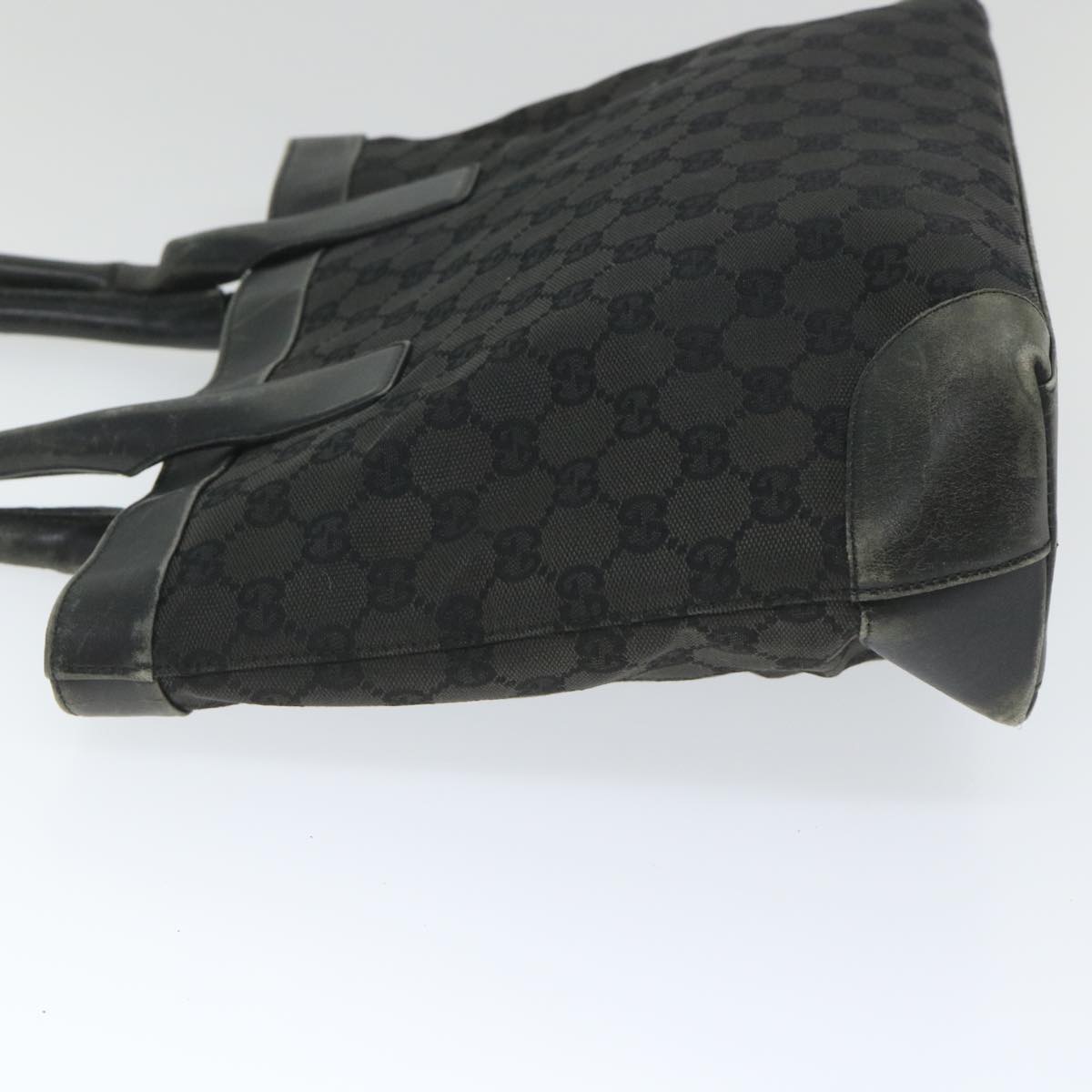 GUCCI GG Canvas Tote Bag Black 33890 58050