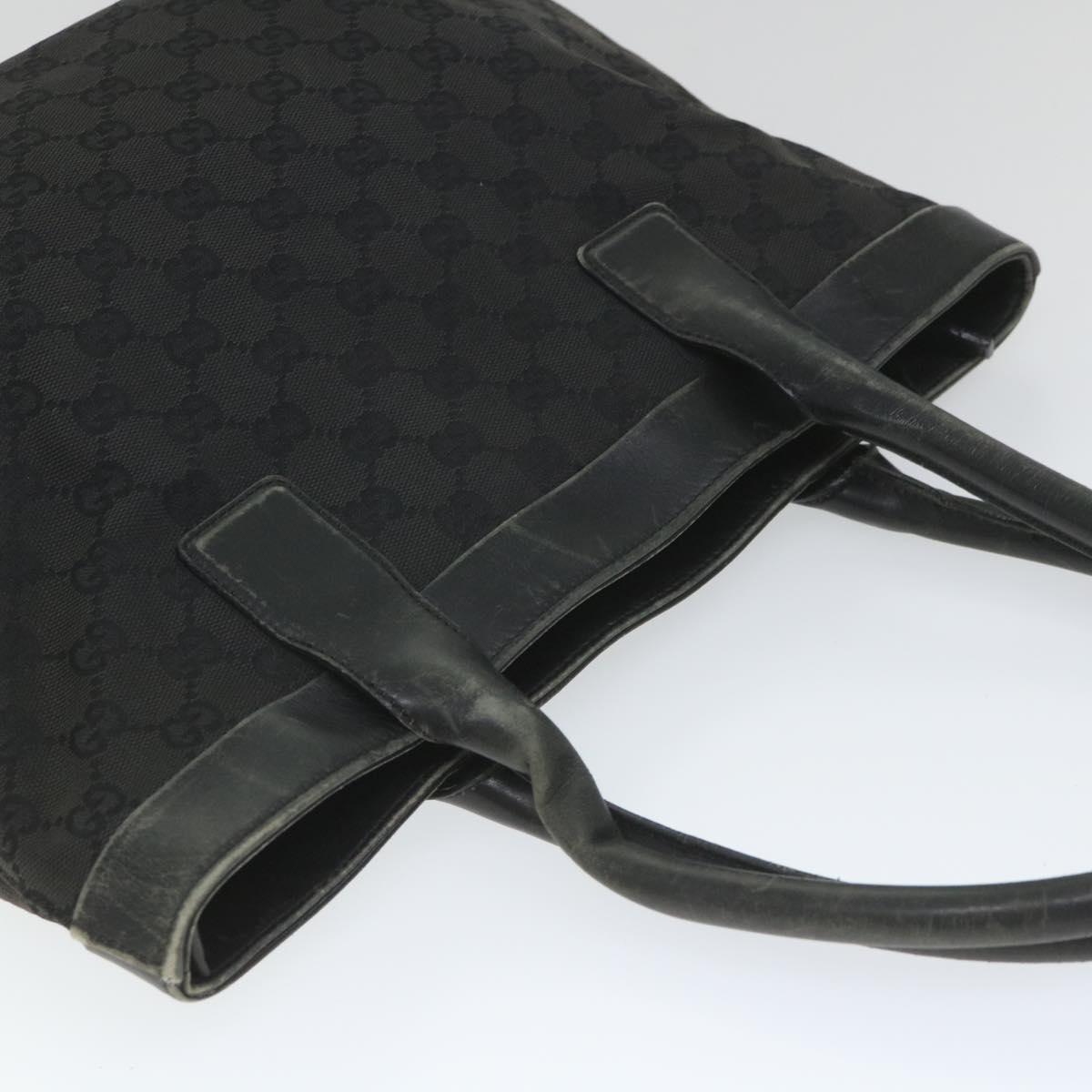 GUCCI GG Canvas Tote Bag Black 33890 58050