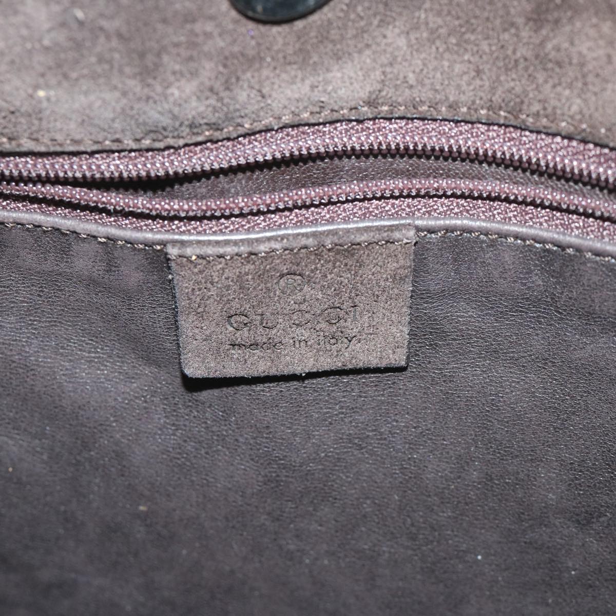 GUCCI Shoulder Bag Suede Brown 0013107 58053