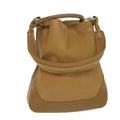 GUCCI Bamboo Shoulder Bag Leather 2way Brown 58054