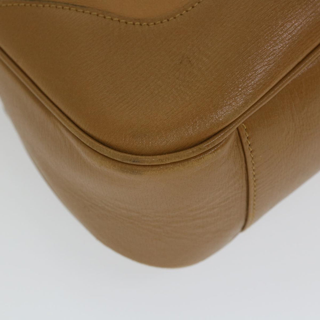 GUCCI Bamboo Shoulder Bag Leather 2way Brown 58054