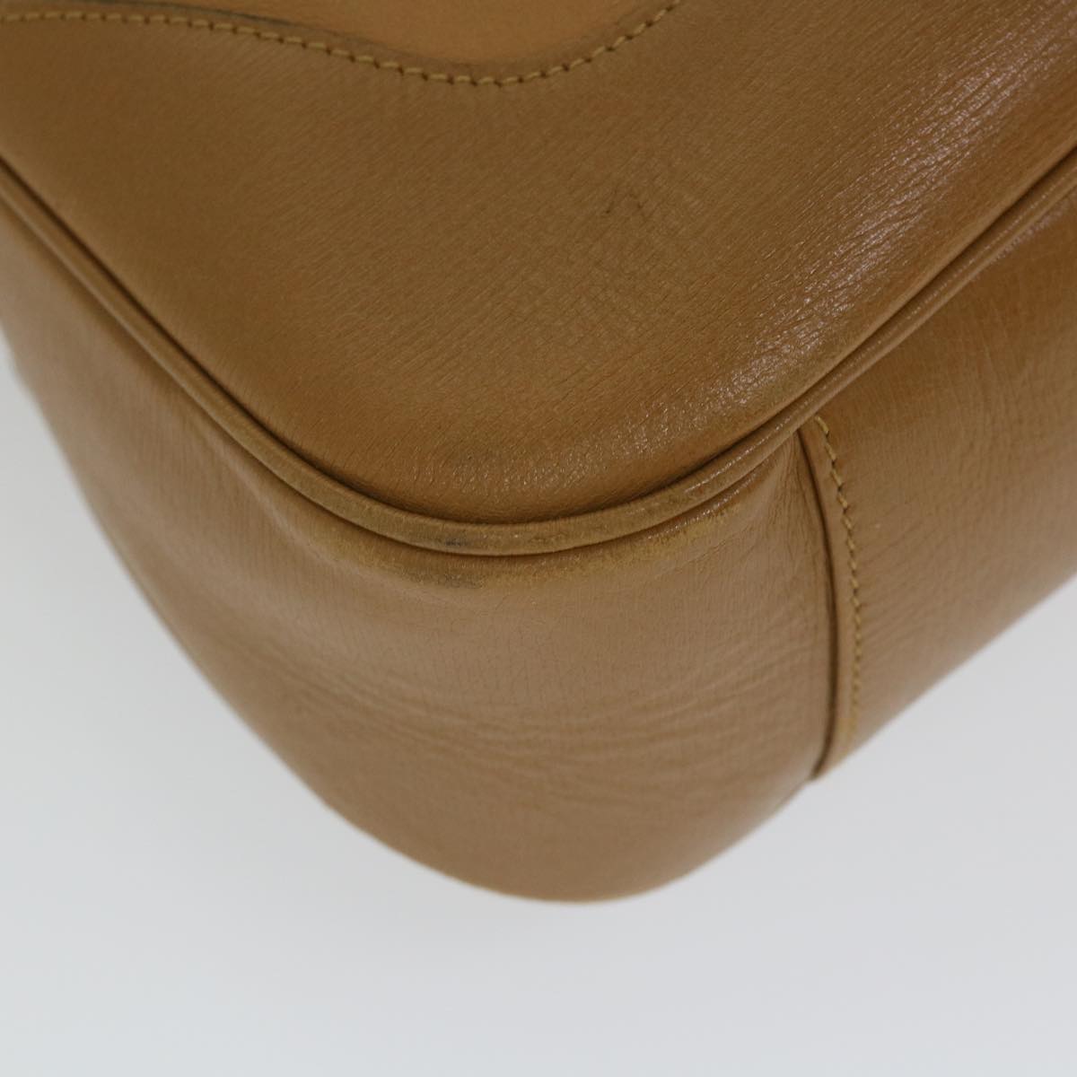 GUCCI Bamboo Shoulder Bag Leather 2way Brown 58054