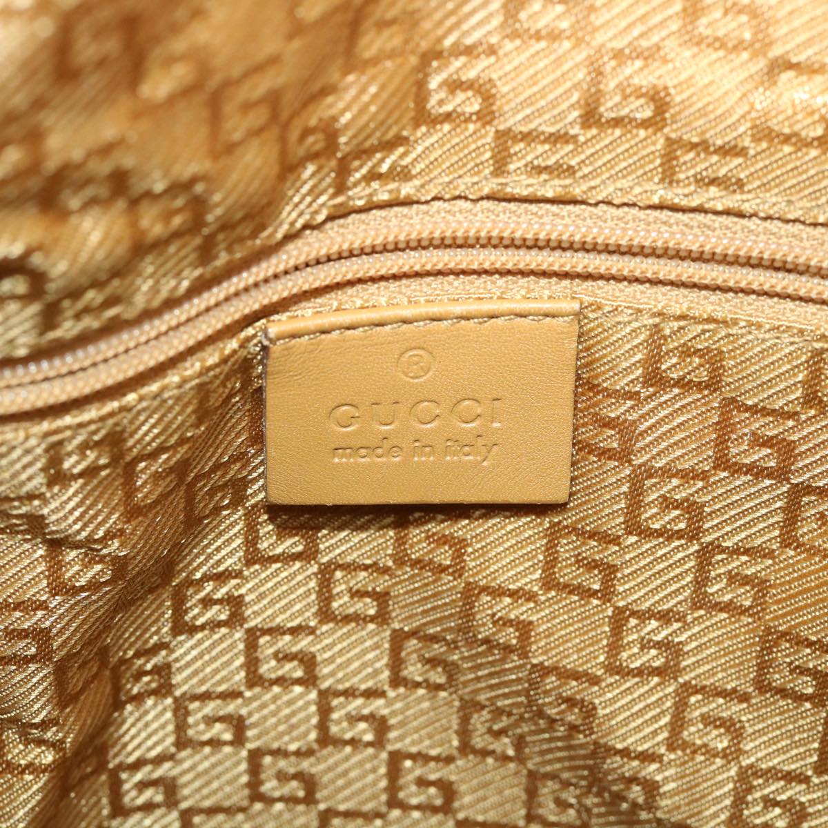 GUCCI Bamboo Shoulder Bag Leather 2way Brown 58054