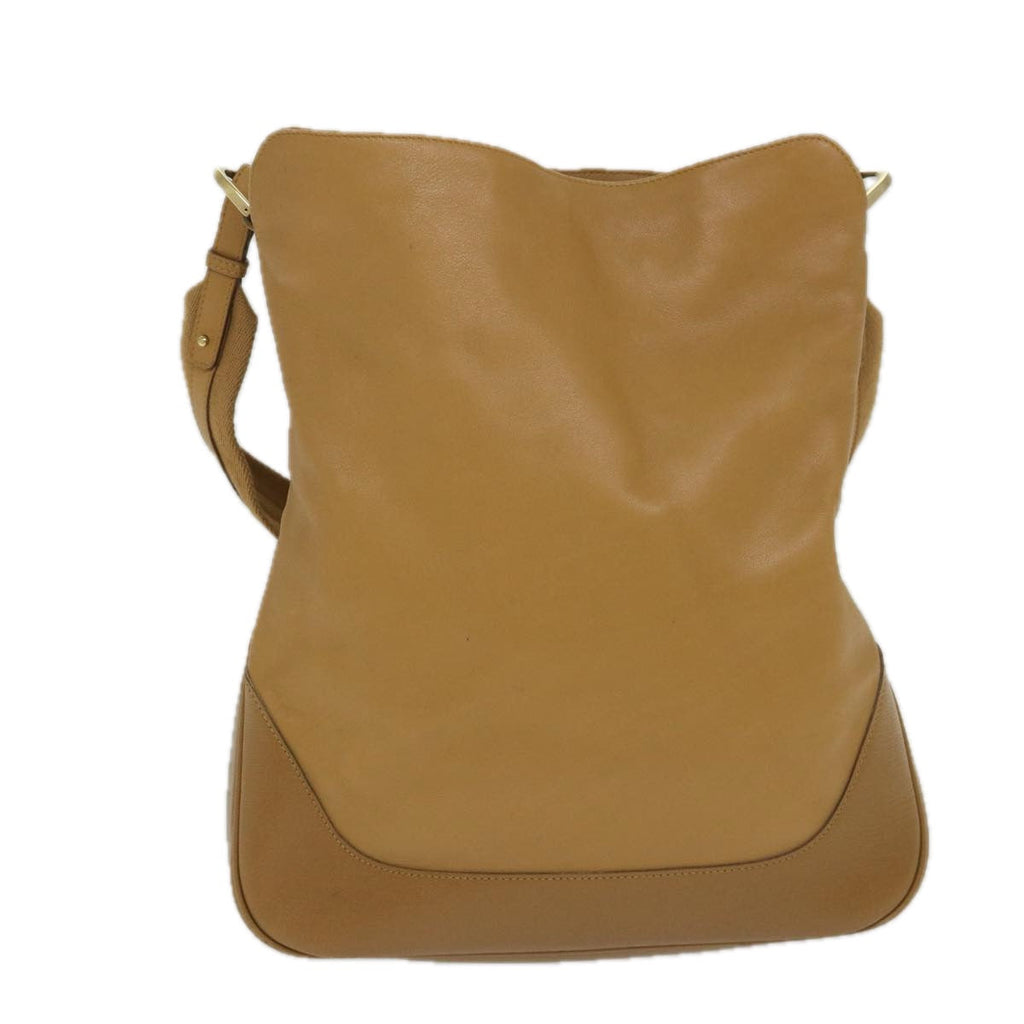 GUCCI Bamboo Shoulder Bag Leather 2way Brown 58054