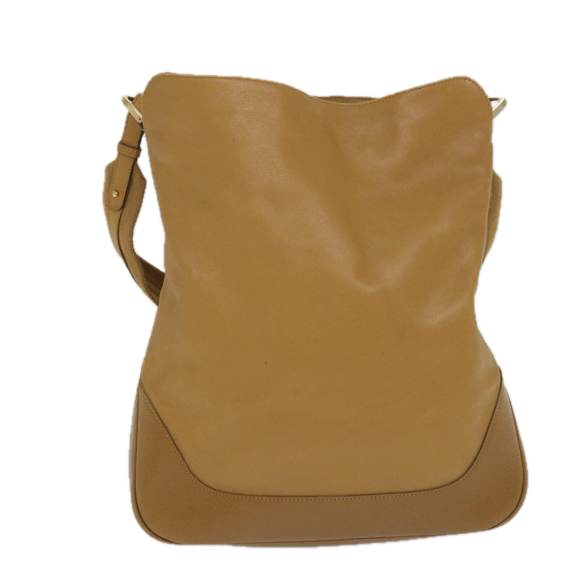 GUCCI Bamboo Shoulder Bag Leather 2way Brown 58054