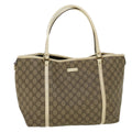 GUCCI GG Canvas Tote Bag Coated Canvas Beige 197953 58069