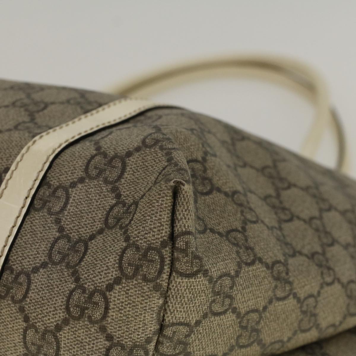 GUCCI GG Canvas Tote Bag Coated Canvas Beige 197953 58069